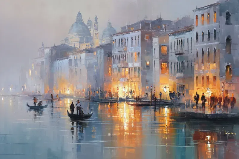 Romantic City Oil Paintings Generator
