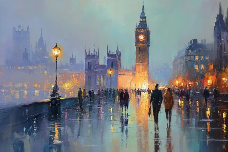 Romantic City Oil Paintings Generator