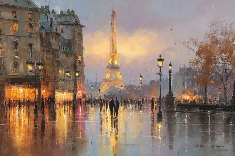 Romantic City Oil Paintings Generator