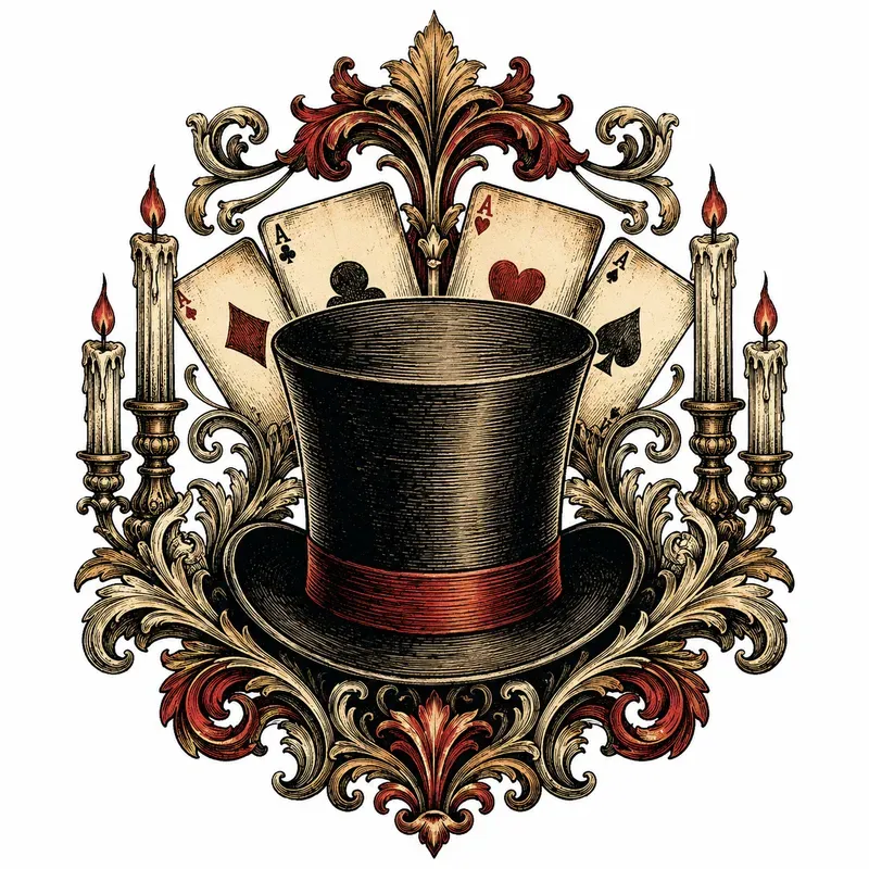 Vintage Circus Emblem Print Designs