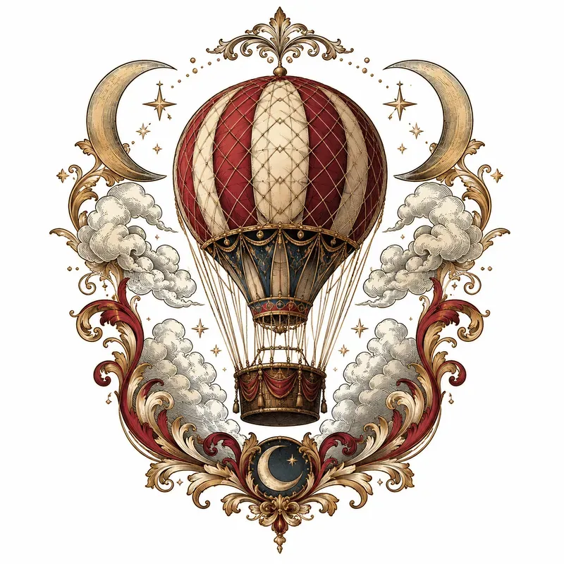 Vintage Circus Emblem Print Designs