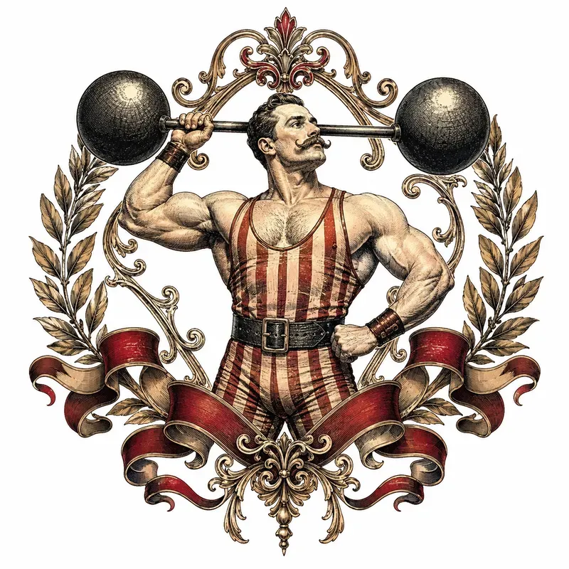 Vintage Circus Emblem Print Designs