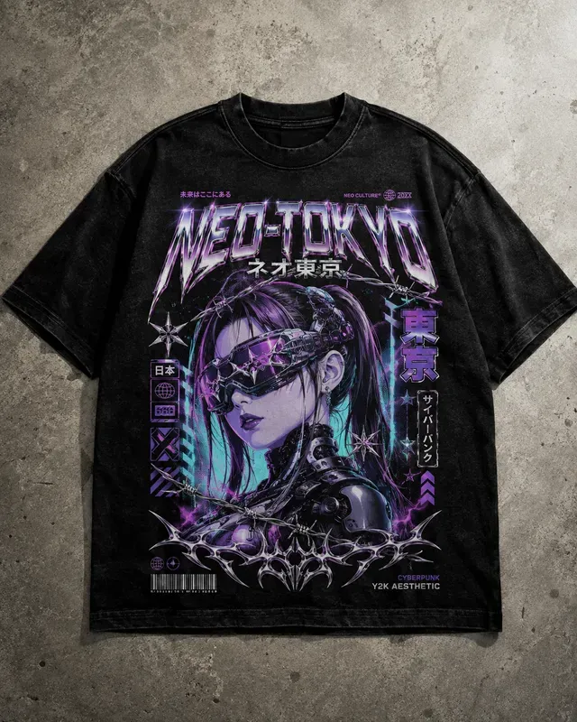 Y2k Cyberpunk Streetwear Tshirt Prints