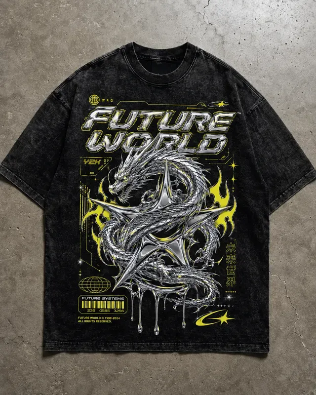 Y2k Cyberpunk Streetwear Tshirt Prints