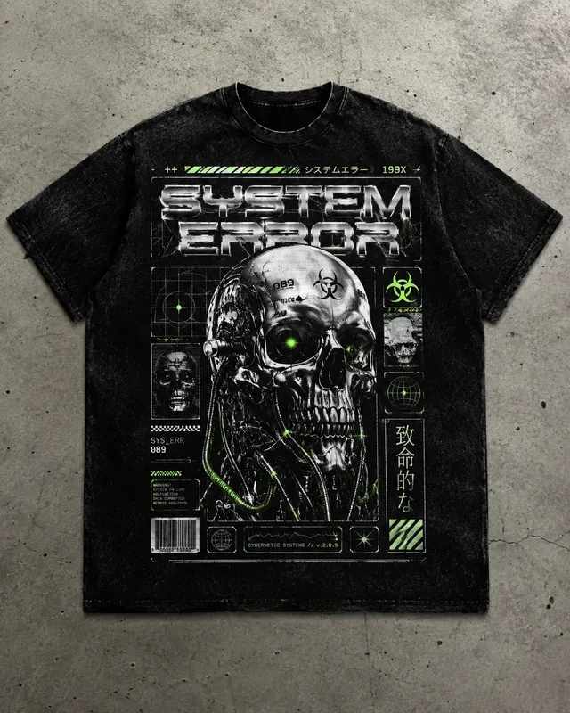 Y2k Cyberpunk Streetwear Tshirt Prints
