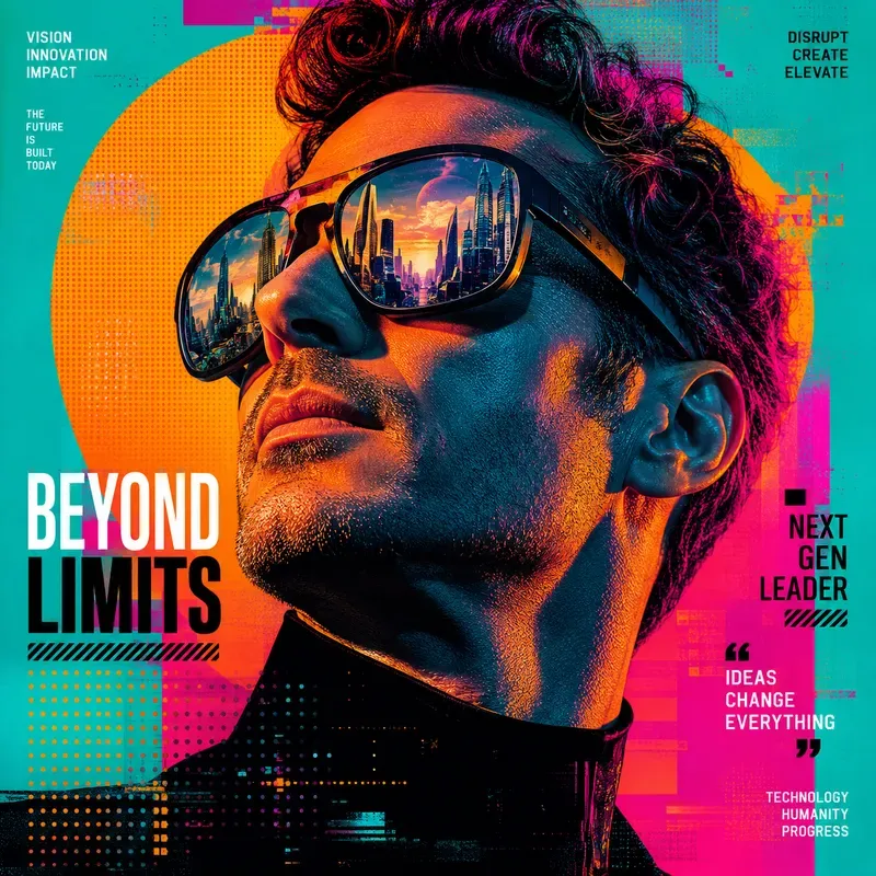 Neon Pop Portrait Posters