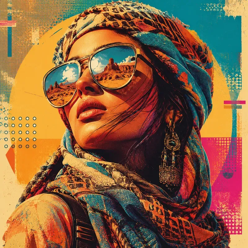 Neon Pop Portrait Posters