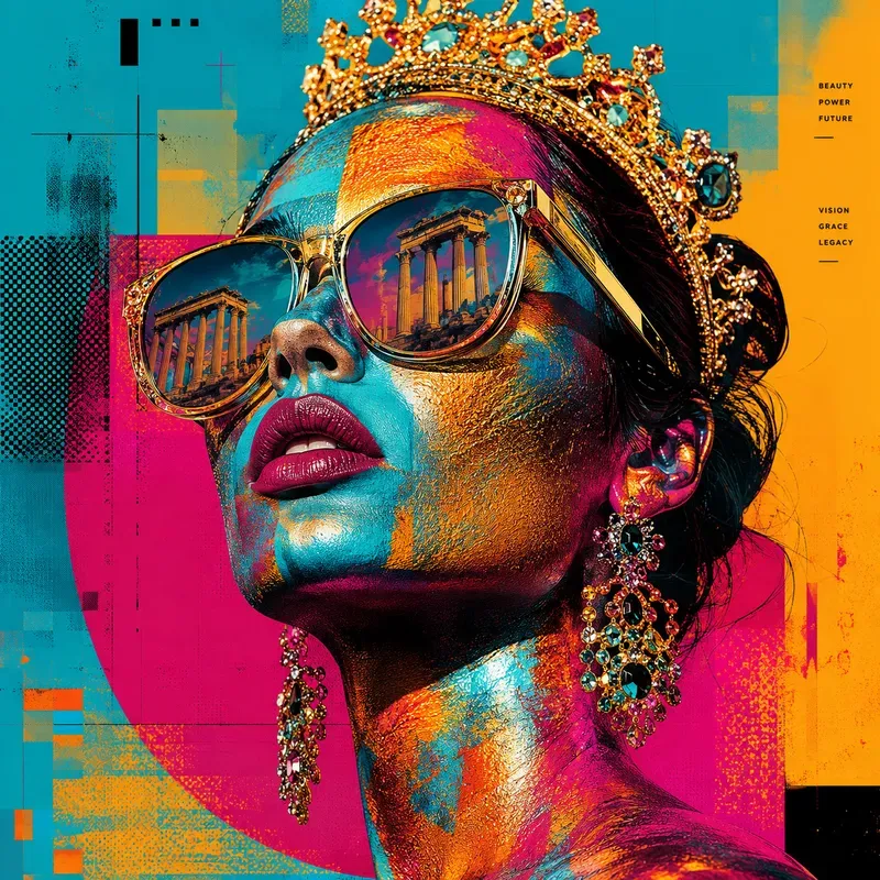 Neon Pop Portrait Posters