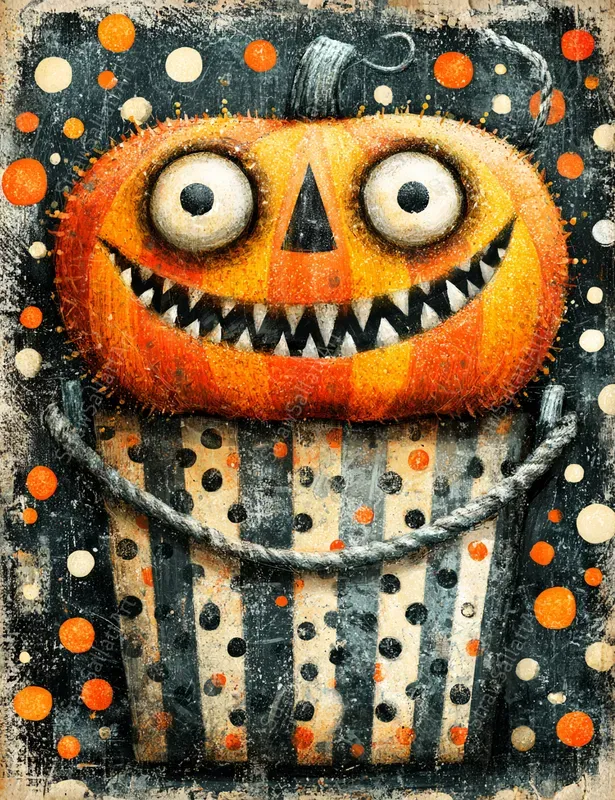 Whimsical Halloween Etsy Ephemera Pages