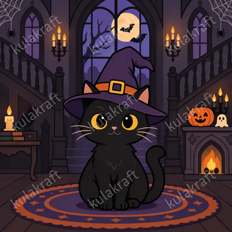 Spooky Pet Portrait Cliparts