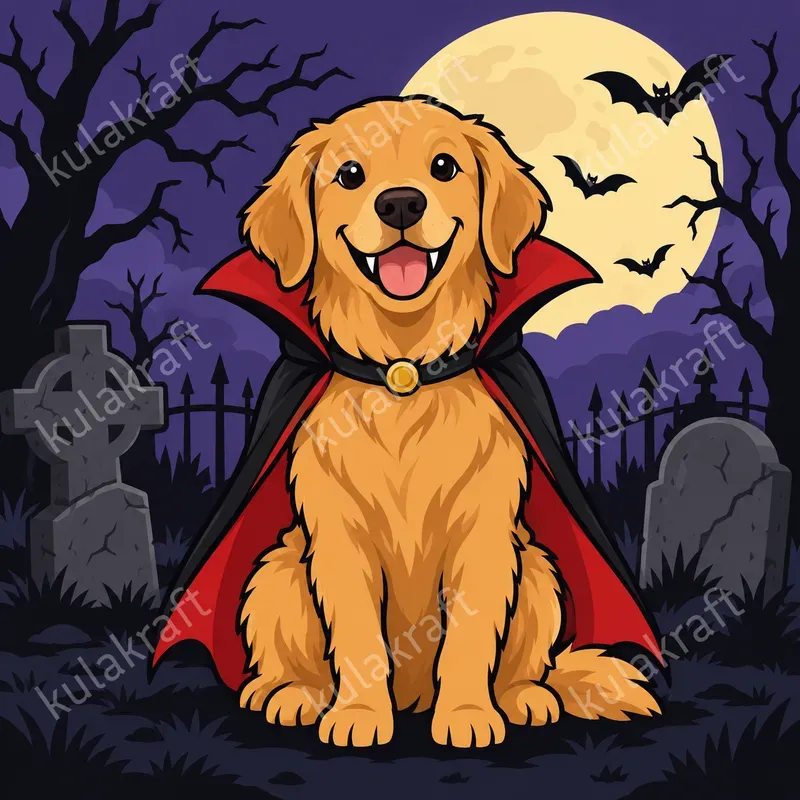 Spooky Pet Portrait Cliparts
