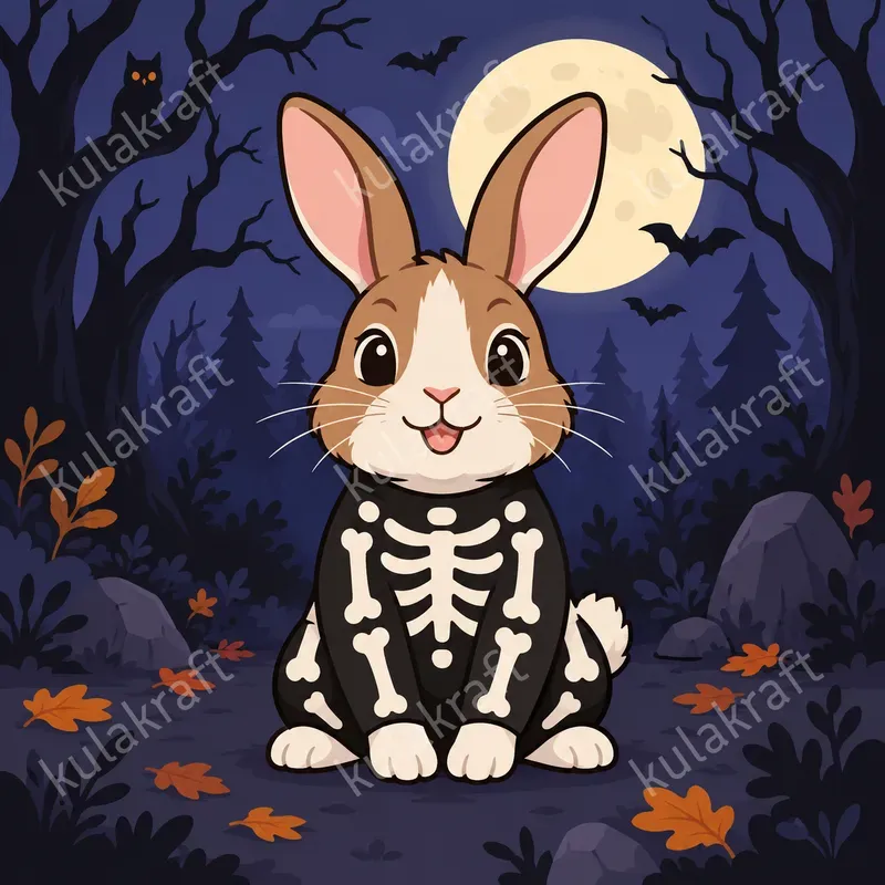 Spooky Pet Portrait Cliparts