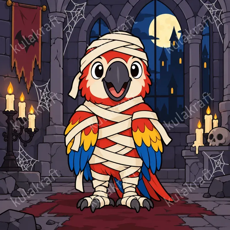 Spooky Pet Portrait Cliparts