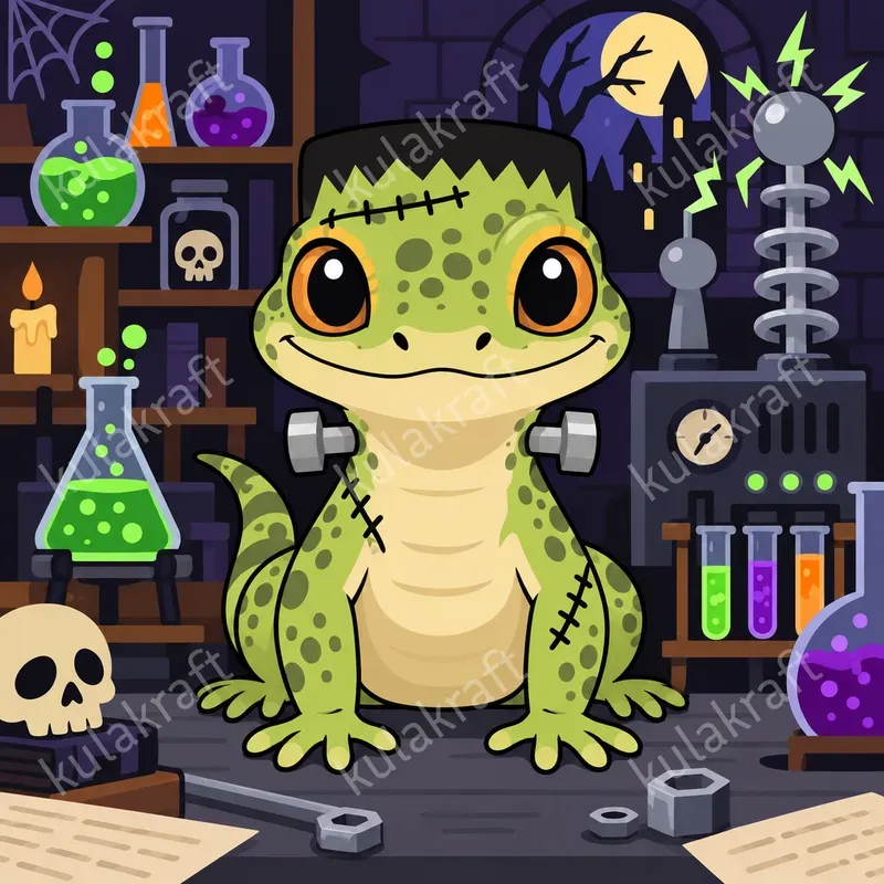 Spooky Pet Portrait Cliparts