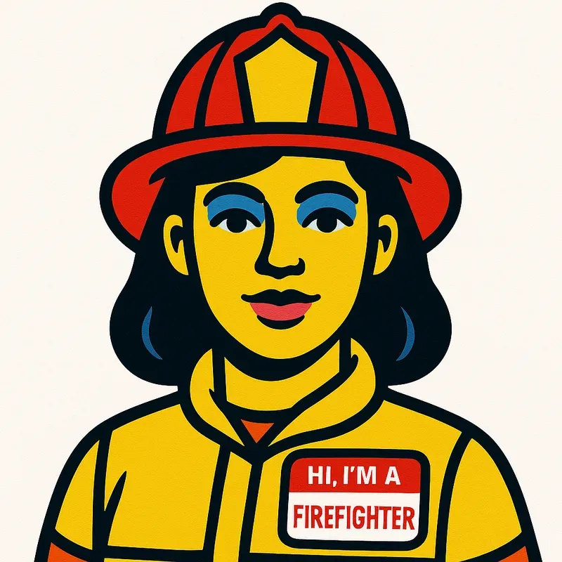 Pop Power Professions In Pop Art Style
