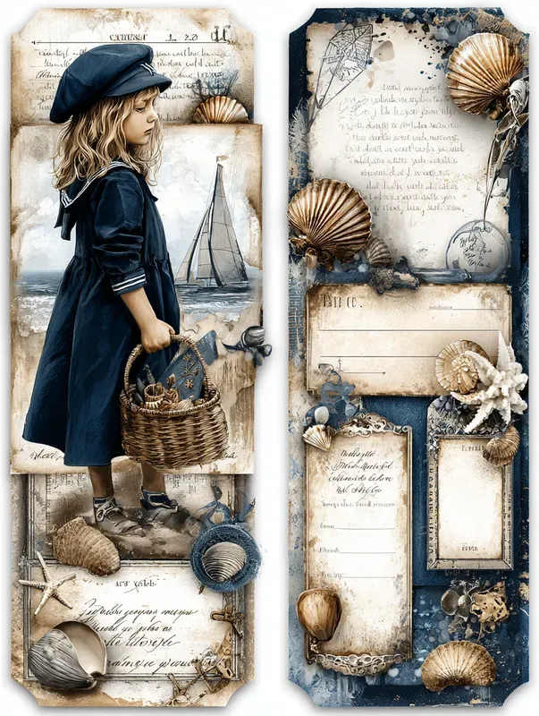 Spring Nautical Diary Scrapbook Papers