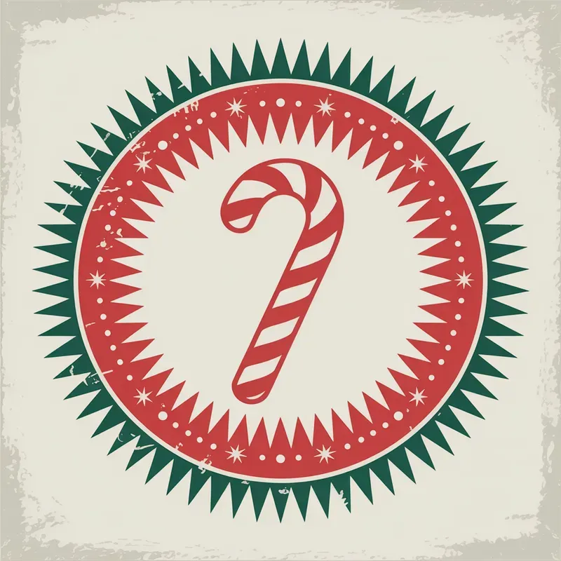 Vintage Round Christmas Badges