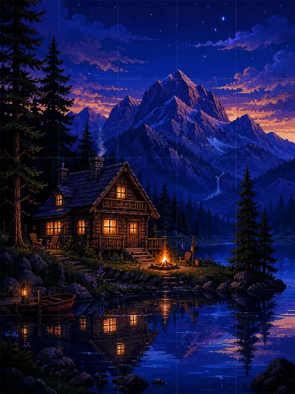 Romantic Pixel Fantasy Landscapes