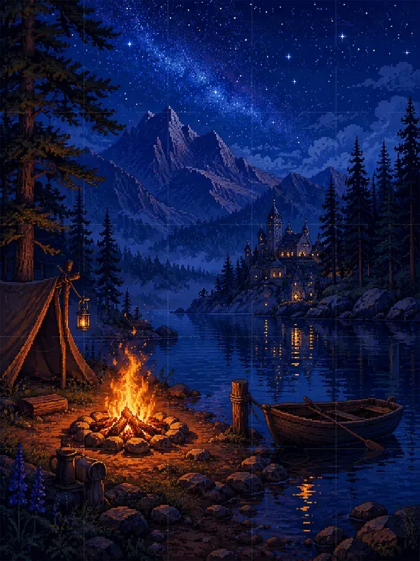 Romantic Pixel Fantasy Landscapes