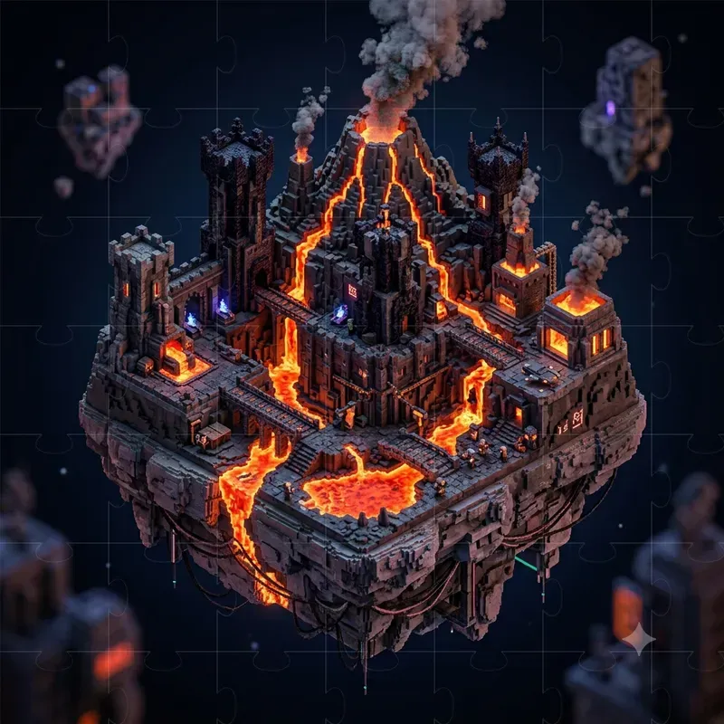 3D Isometric Mini World Dioramas