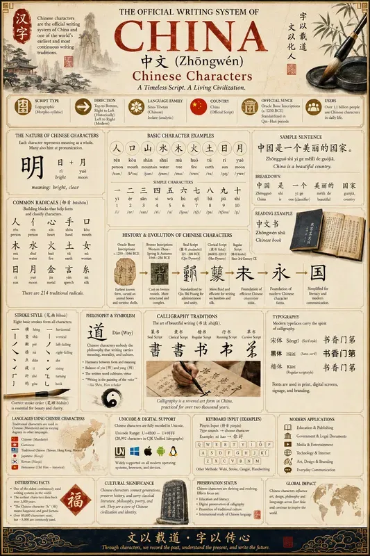 World Writing System Infographics