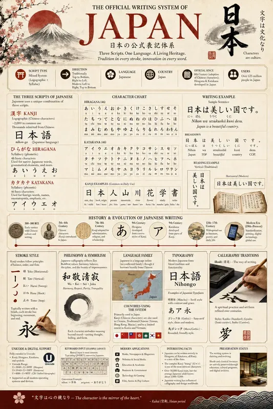 World Writing System Infographics