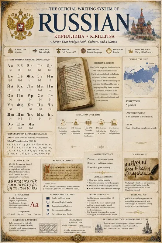 World Writing System Infographics