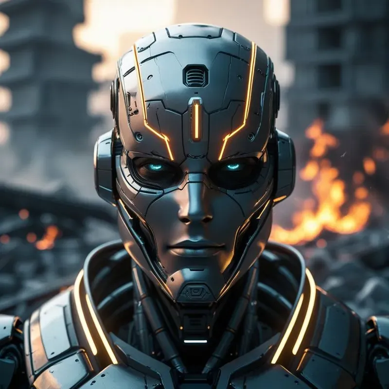 Cinematic Warrior Robot Heads 5d