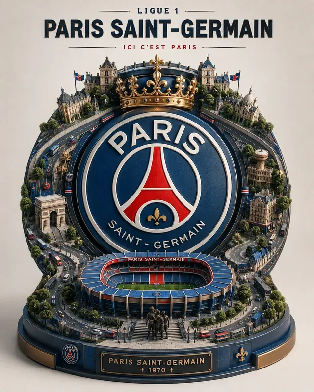 3D Football Club Emblem Dioramas