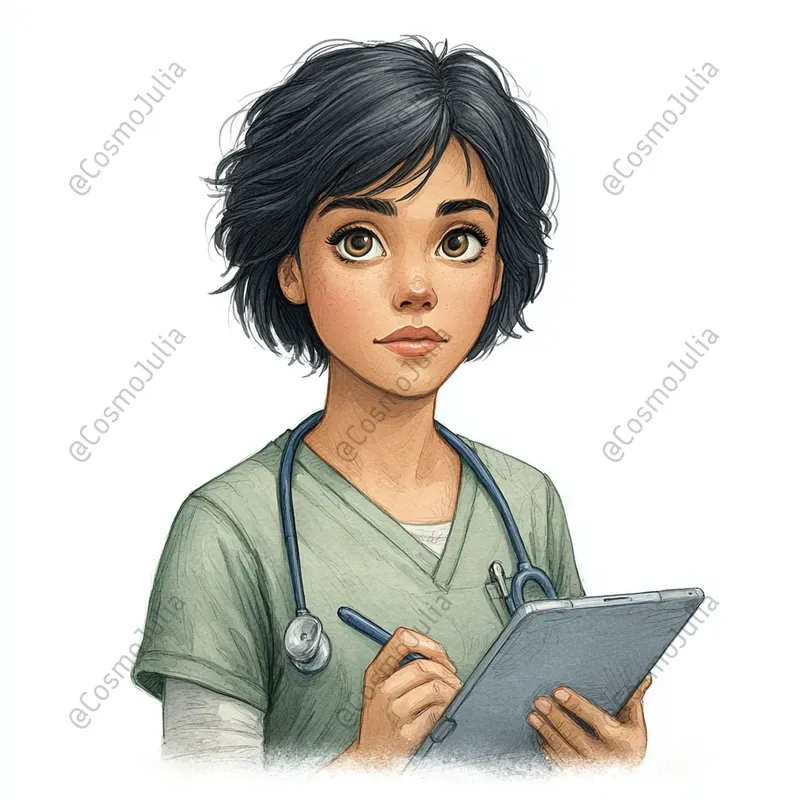 Professional Nurse Watercolor Clipart