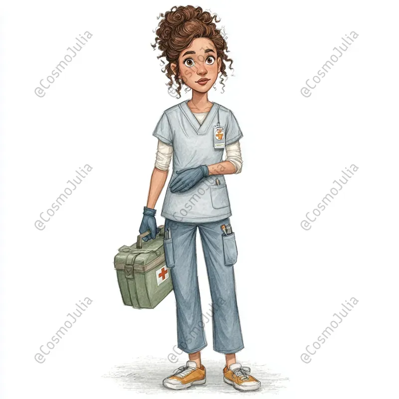 Professional Nurse Watercolor Clipart