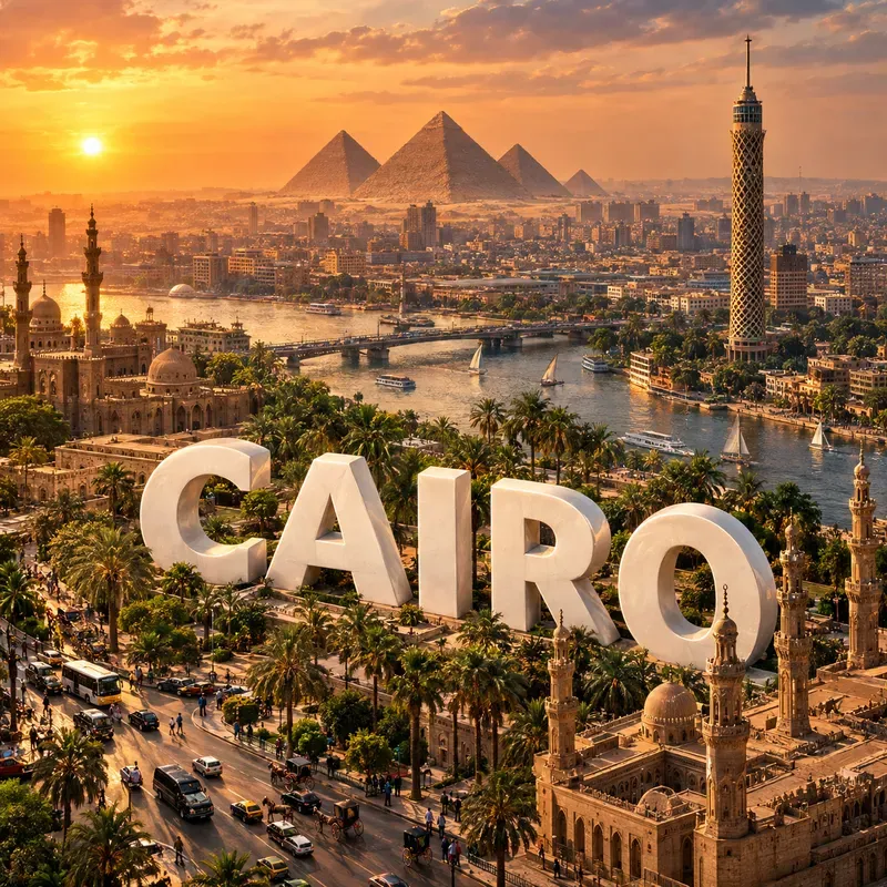 3D City Landmark Travel Scenes