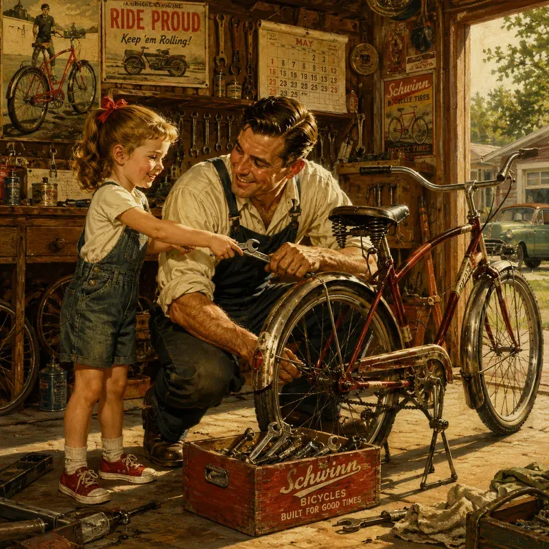 Vintage Americana Storybook Scenes