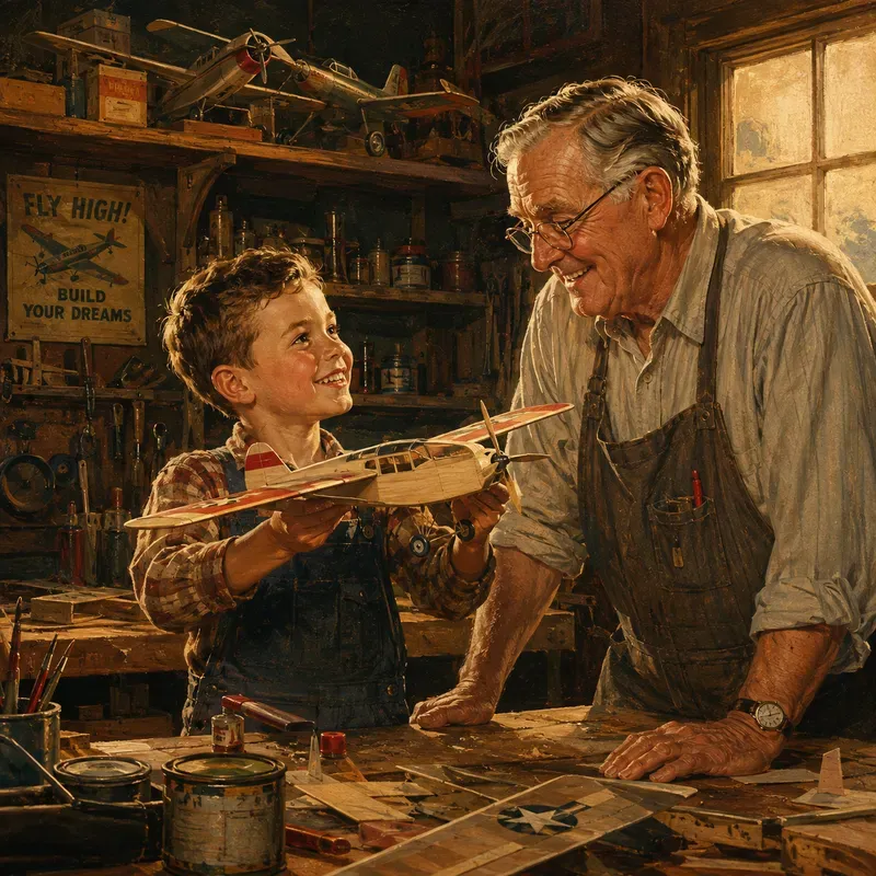 Vintage Americana Storybook Scenes