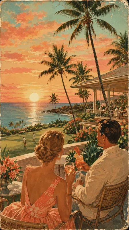 1960s Hawaii Country Club Postcards