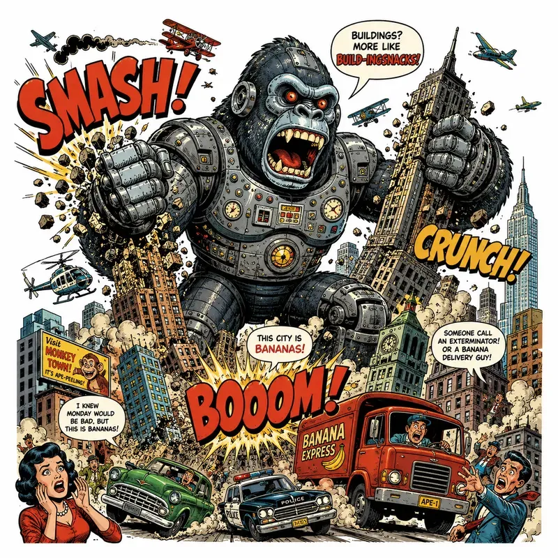 Retro Comic Monster Kits