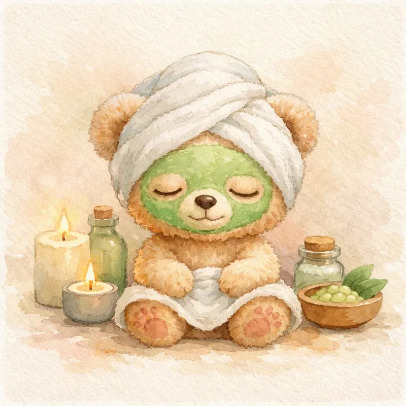 Cute Cozy Spa Animals