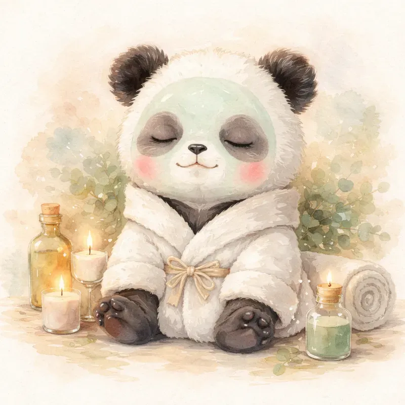 Cute Cozy Spa Animals