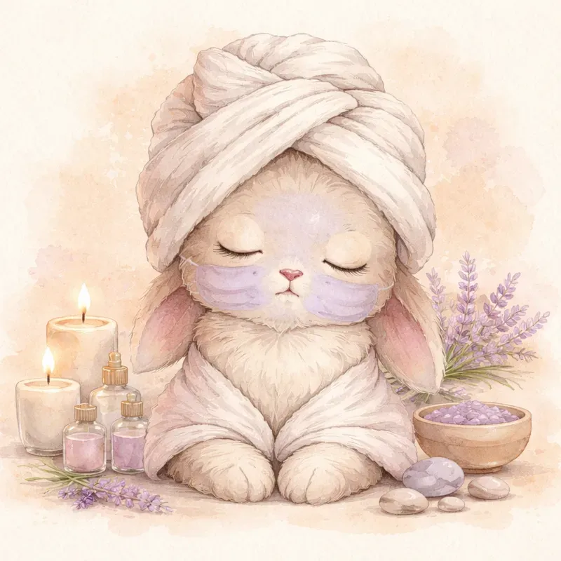 Cute Cozy Spa Animals
