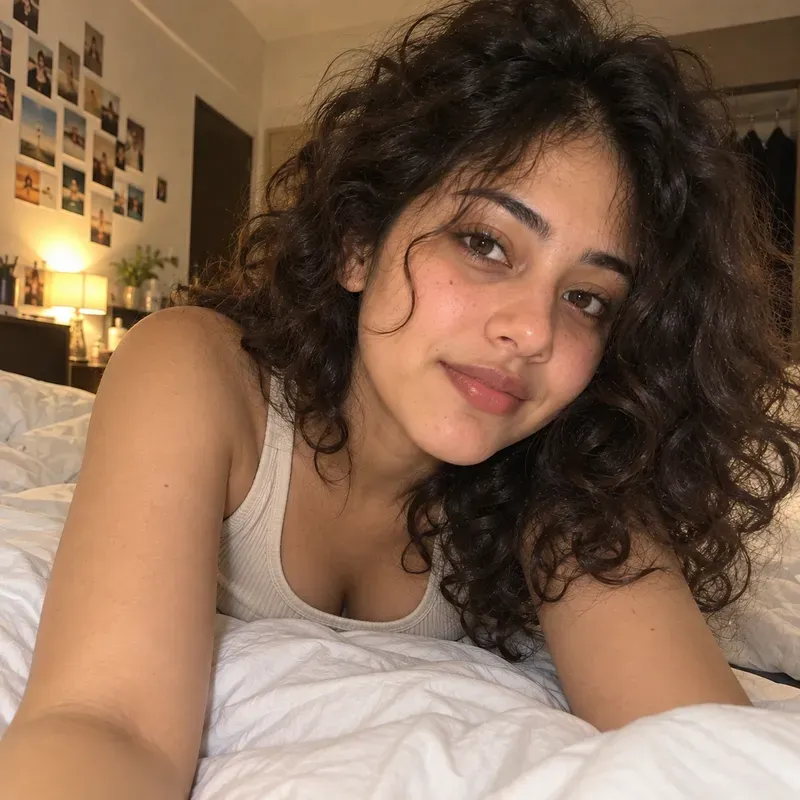Candid Bedroom Selfie Portraits