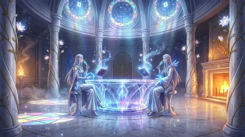 2D Anime Fantasy Tavern Concept Art