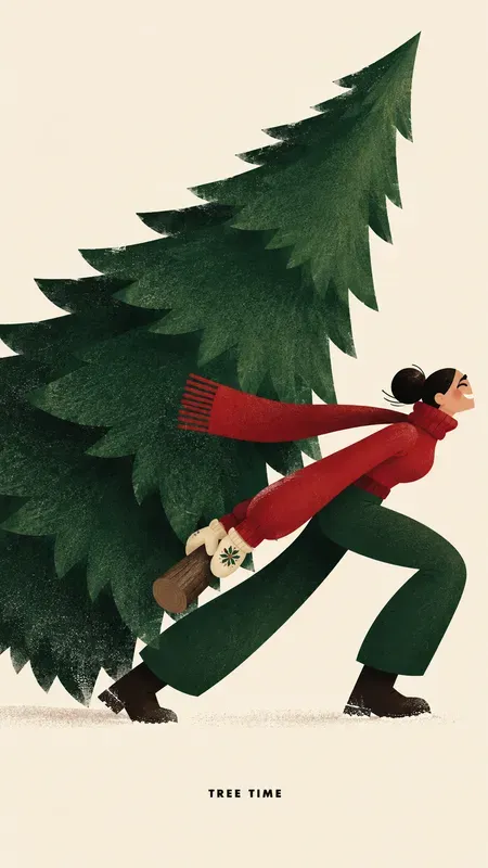 Retro Holiday Character Posters