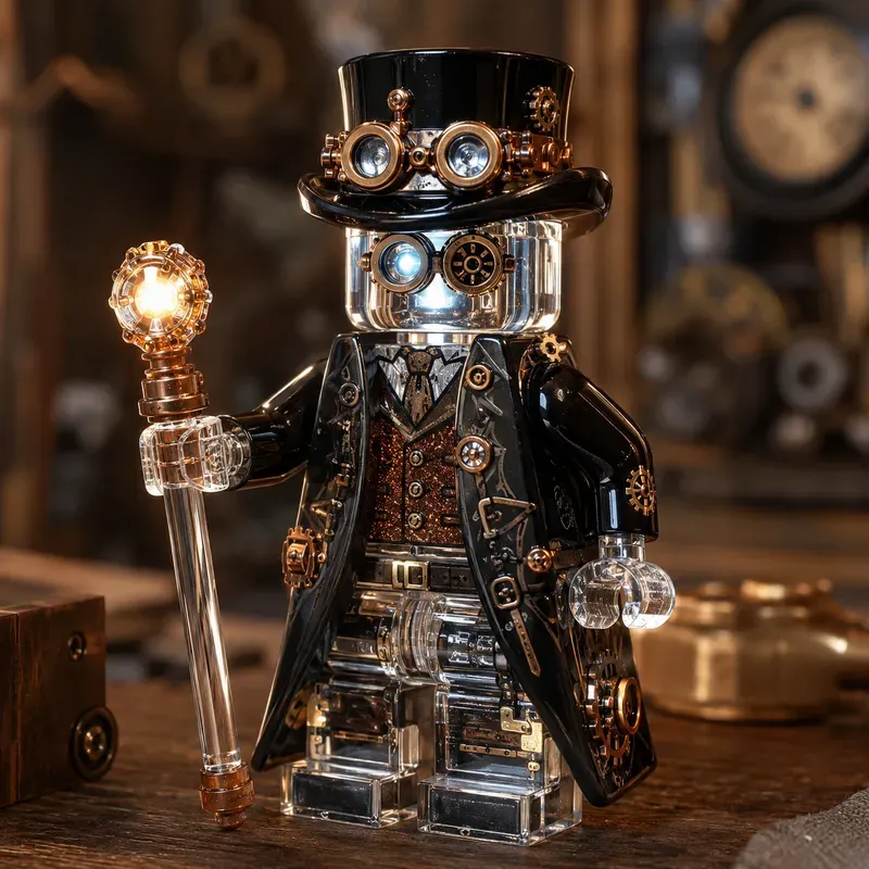 Luxury Glass Chrome Lego Portraits