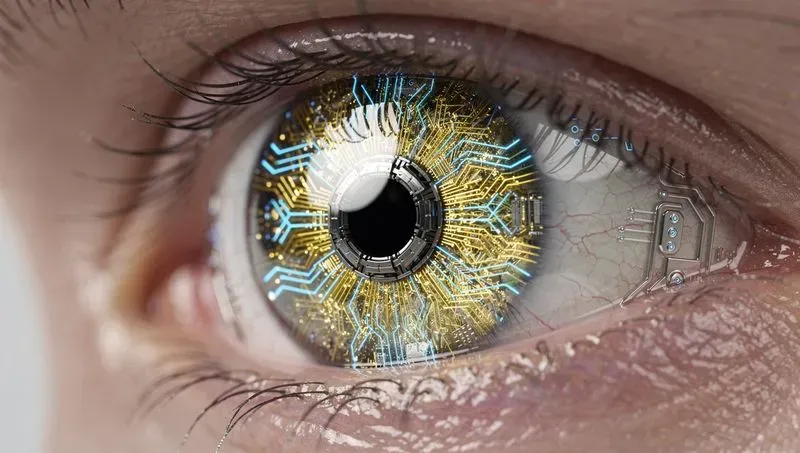 Realistic Bionic Eye Tech Gen Flux