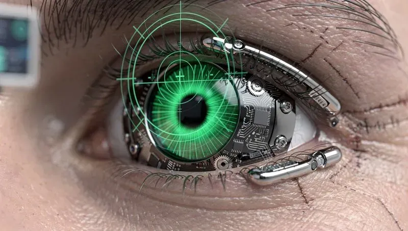 Realistic Bionic Eye Tech Gen Flux