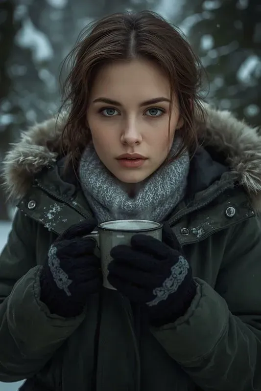 Beautiful Women In Winter Fashion