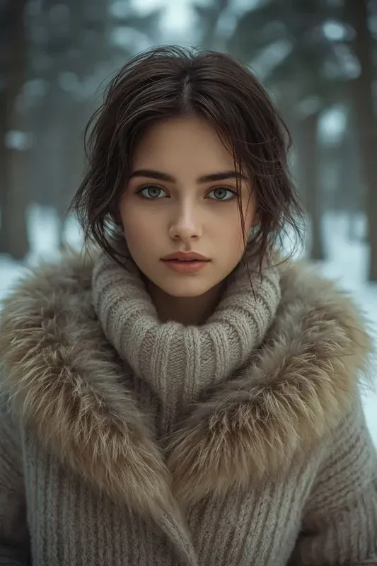 Beautiful Women In Winter Fashion