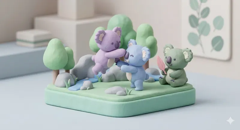 3D Claymorphism Masterpiece Creators