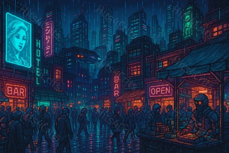 16bit City Inspired Wallpapers