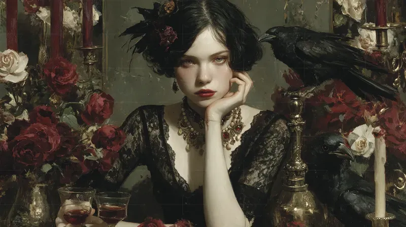 Gothic Horror Dark Fantasy Oil Paintings